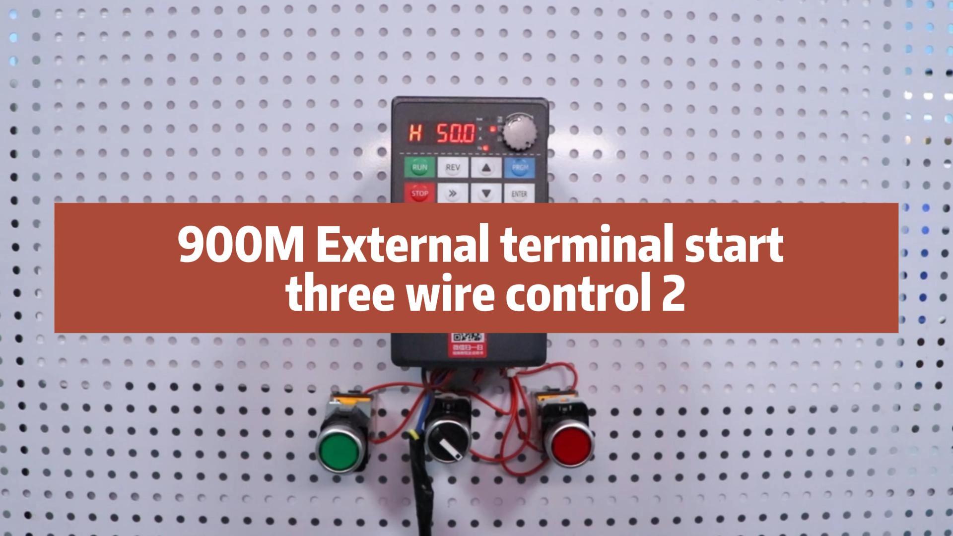 900M External terminal start  three wire control 2