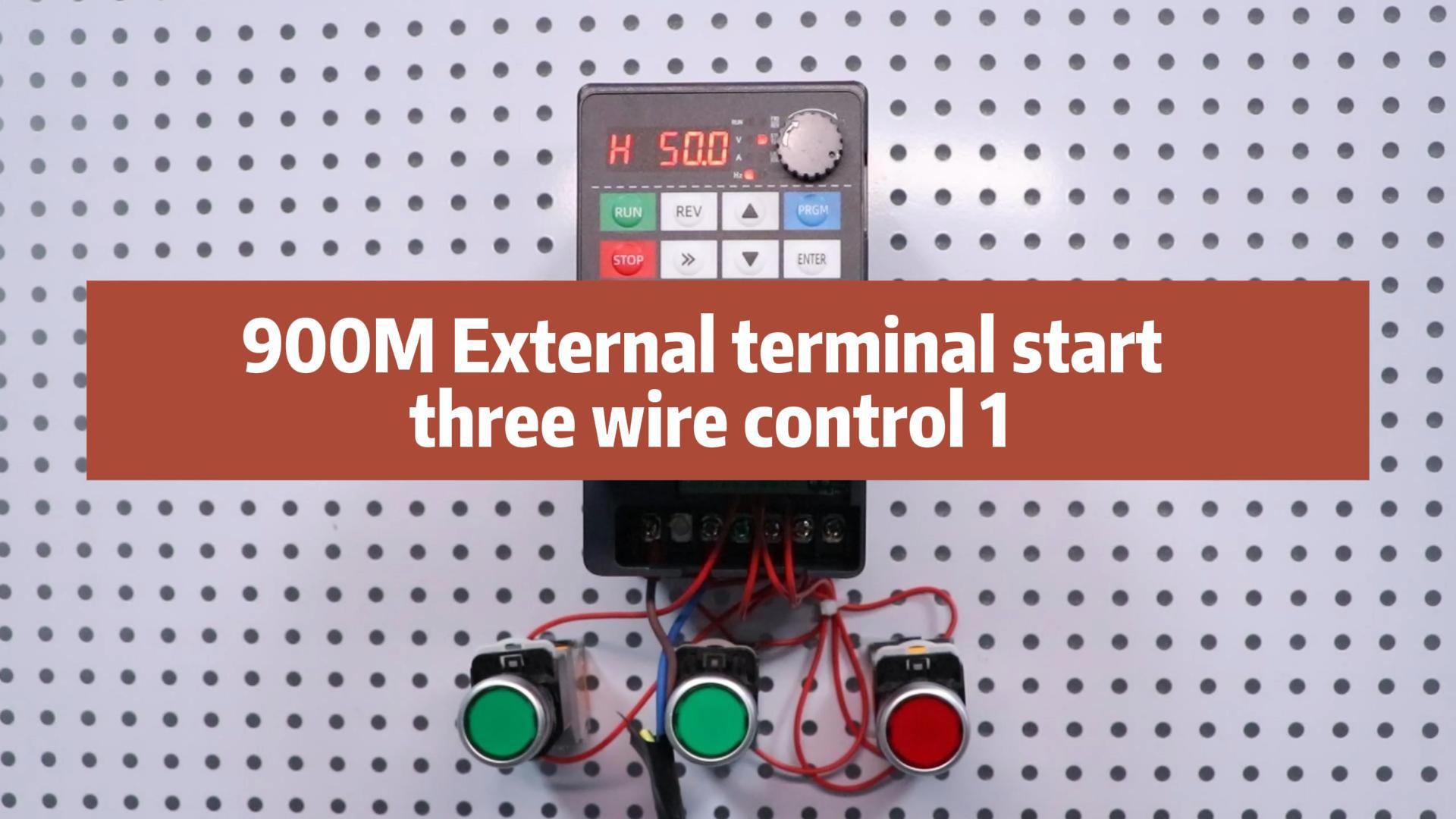 900M External terminal start  three wire control 1